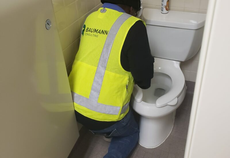 MEP engineer inspection of plumbing